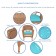 Honey Wicker Chair With Sky Blue Cushion - Set of  2
