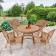 5pc Honey Wicker Dining Set Without Cushion