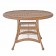 Honey Wicker 44 Inch Round Dining Table