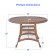 Honey Wicker 44 Inch Round Dining Table