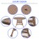 Honey Wicker 44 Inch Round Dining Table