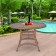 Honey Wicker 44 Inch Round Dining Table
