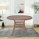 Honey Wicker 44 Inch Round Dining Table