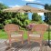 Honey Rocker Wicker Chair with Tan Cushion -  Set of 2