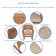 Honey Rocker Wicker Chair with Tan Cushion -  Set of 2