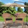 Honey Rocker Wicker Chair with Black Cushion -  Set of 2