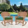 Honey Rocker Wicker Chair with Hunter Green Cushion -  Set of 2