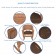 3pc Honey Rocker Wicker Chair Set With Brown Cushion