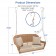 Honey Resin Wicker Porch Swing with Tan Cushion