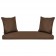 Honey Resin Wicker Porch Swing with Brown Cushion