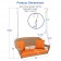 Honey Resin Wicker Porch Swing with Orange Cushion