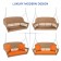 Honey Resin Wicker Porch Swing with Orange Cushion