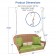 Honey Resin Wicker Porch Swing with Sage Green Cushion