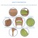 Honey Wicker Chair And End Table Set With Sage Green Chair Cushion