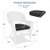 White Wicker Chair With Black Cushion