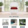 White Wicker Chair With Brick Red Cushion
