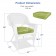 White Wicker Chair With Sage Green Cushion