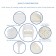 5pc White Wicker Dining Set - Ivory Cushions