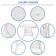 5pc White Wicker Dining Set - Ivory Cushions