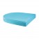 5pc White Wicker Dining Set - Sky Blue Cushions