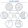 White Wicker 44 Inch Round Dining Table