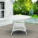 White Wicker 44 Inch Round Dining Table