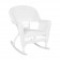 White Rocker Wicker Chair