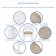 White Rocker Wicker Chair with Tan Cushion-  Set of 2