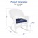 White Rocker Wicker Chair with Midnight Blue Cushion-  Set of 2