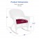 White Rocker Wicker Chair with Red Cushion-  Set of 2