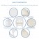 3pc White Rocker Wicker Chair Set With Ivory Cushion