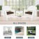 3pc White Rocker Wicker Chair Set With Brown Cushion
