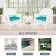3pc White Rocker Wicker Chair Set With Turquoise Cushion