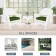 3pc White Rocker Wicker Chair Set With Hunter Green Cushion