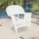 White Rocker Wicker Chair