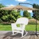 White Rocker Wicker Chair