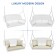 White Resin Wicker Porch Swing with Ivory Cushion
