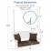 White Resin Wicker Porch Swing with Brown Cushion