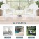 White Wicker Chair And End Table Set With Ivory Chair Cushion