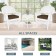 White Wicker Chair And End Table Set With Brown Chair Cushion