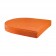 White Wicker Chair And End Table Set With Orange Chair Cushion