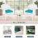 White Wicker Chair And End Table Set With Turquoise Chair Cushion