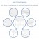 White Wicker Chair And End Table Set With Steel Blue Chair Cushion