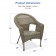 Grey Resin Wicker Clark Single Chair