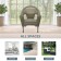 Grey Resin Wicker Clark Single Chair