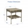 Grey Resin Clark Wicker Clark Side Table(KD)