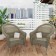 Set of 2 Grey Resin Wicker Clark Single Chair without Cushion