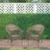 Set of 2 Grey Resin Wicker Clark Single Chair without Cushion