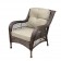 6pc Wicker Seating Set with Tan Cushions
