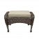 6pc Wicker Seating Set with Tan Cushions